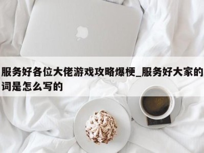 南京服务好各位大佬游戏攻略爆梗_服务好大家的词是怎么写的 