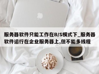 南京服务器软件只能工作在B/S模式下_服务器软件运行在企业服务器上,但不能多线程 